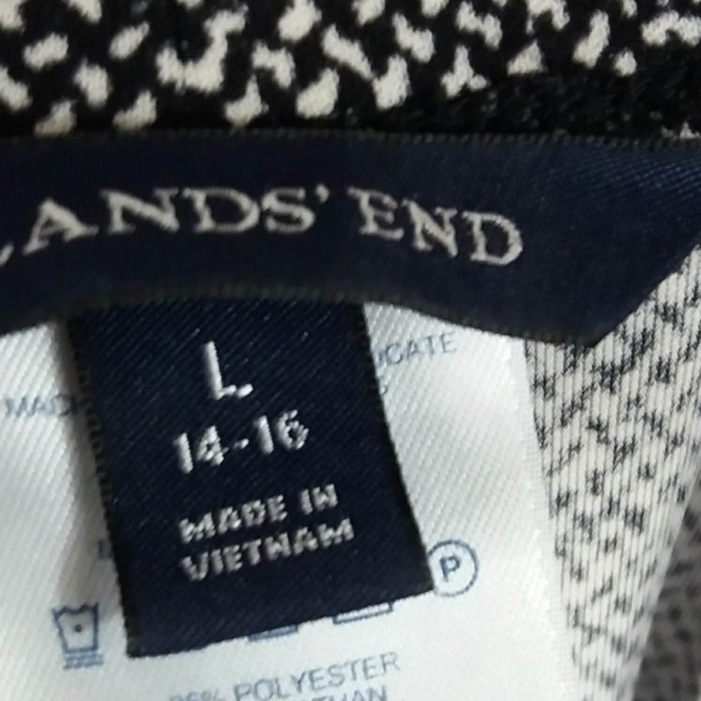 Lands End 2 pc Set Skirt Top Large 14 16 Stretch - Picture 5 of 6